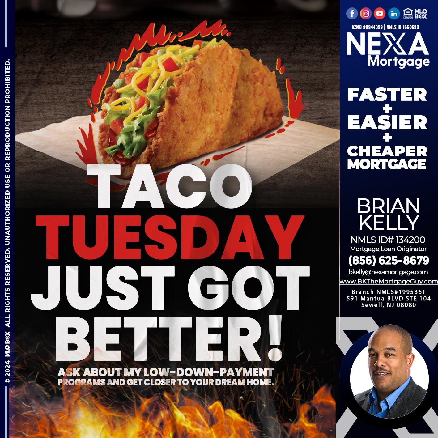 TACO TUESDAY - Brian S. Kelly -Loan Officer
