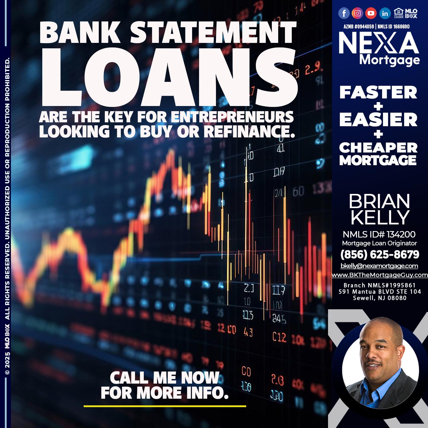 BANK STATEMENT - Brian S. Kelly -Loan Officer