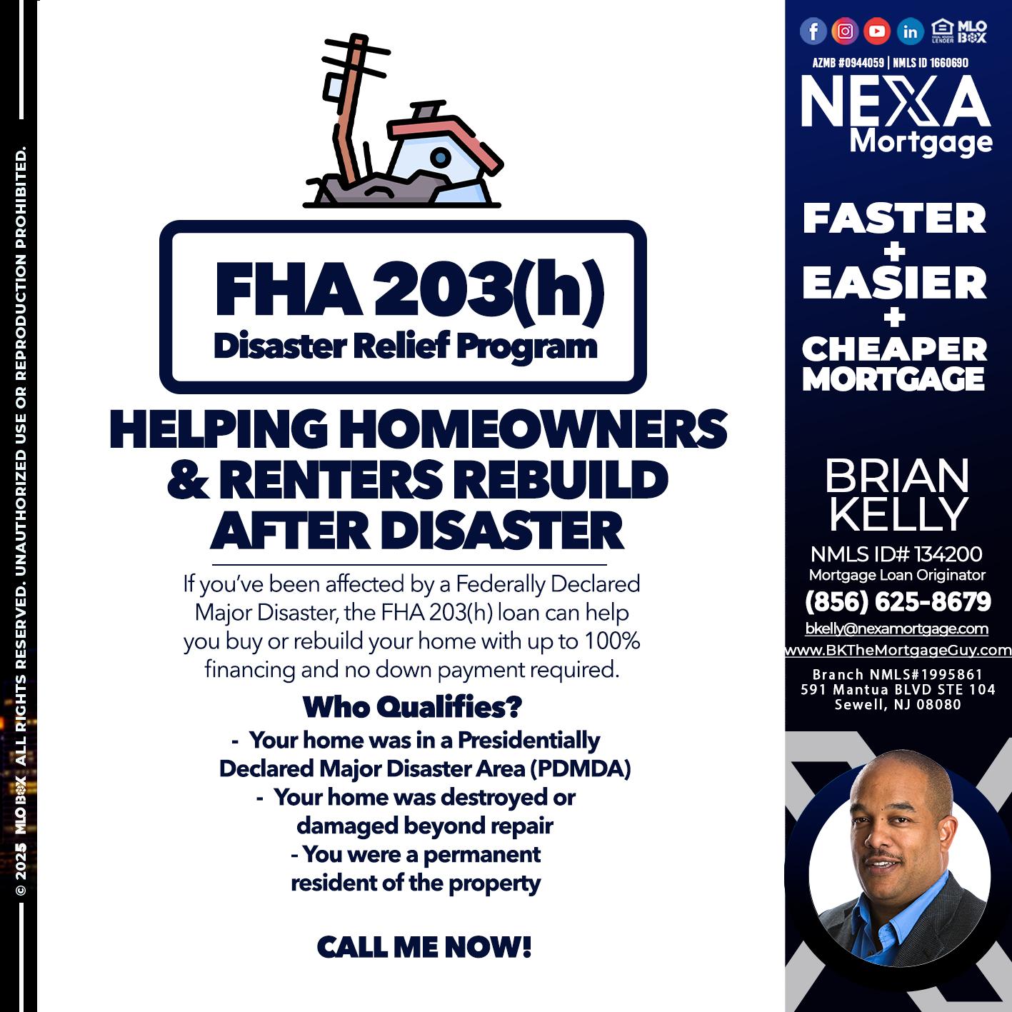 FHA - Brian S. Kelly -Loan Officer