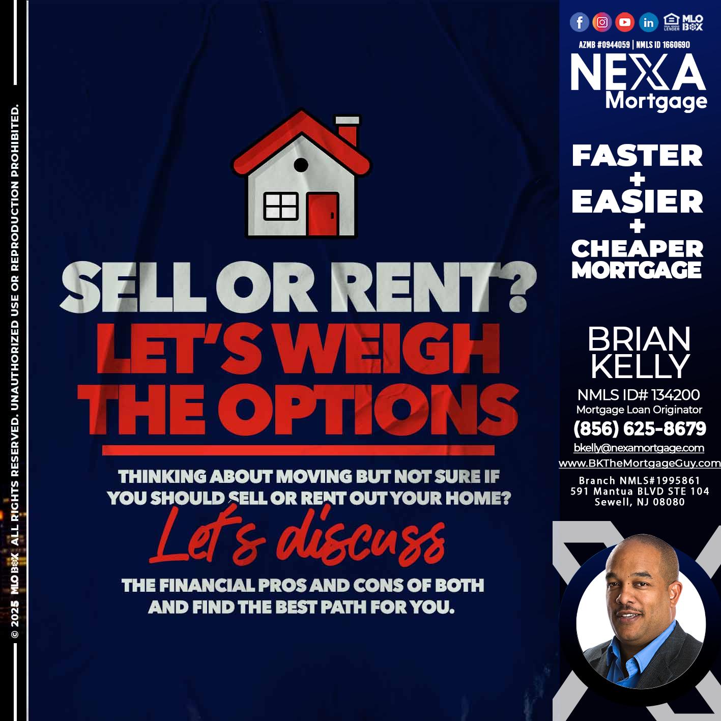 SELL OR RENT? - Brian S. Kelly -Loan Officer