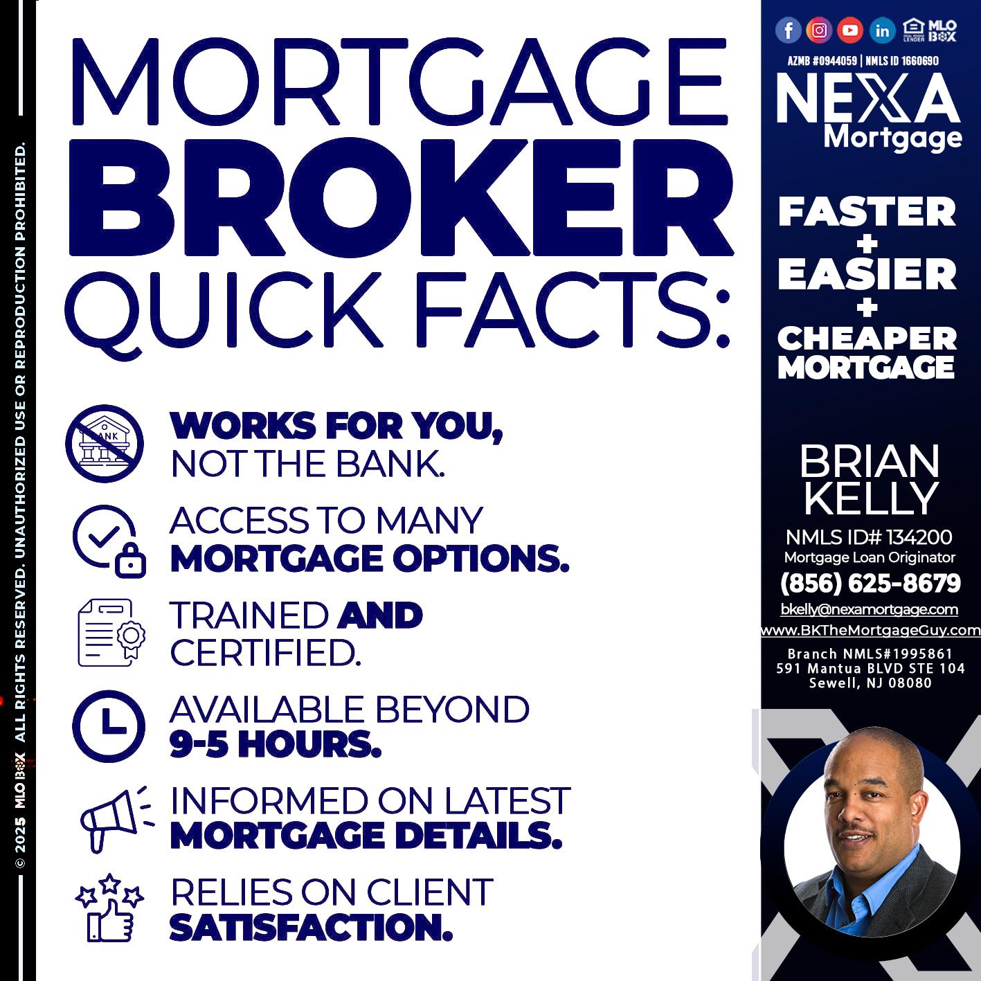 MORTGAGE BROKER - Brian S. Kelly -Loan Officer