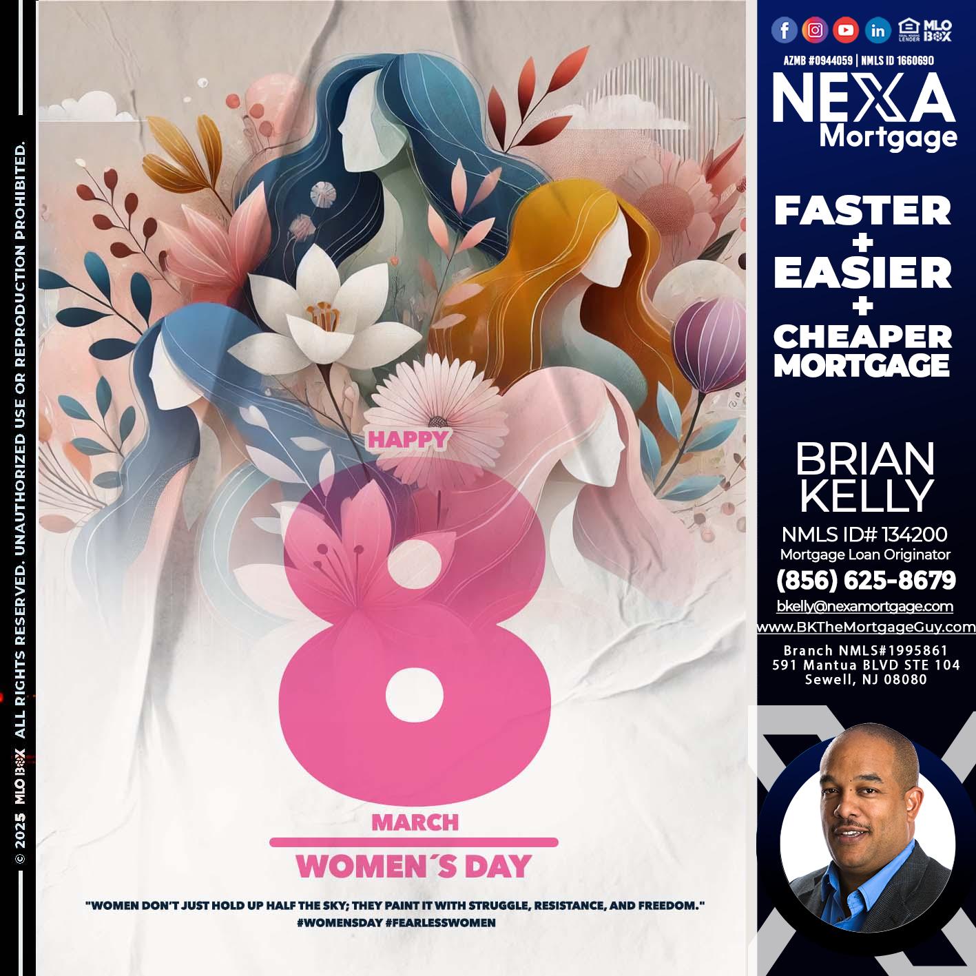 women´s day - Brian S. Kelly -Loan Officer