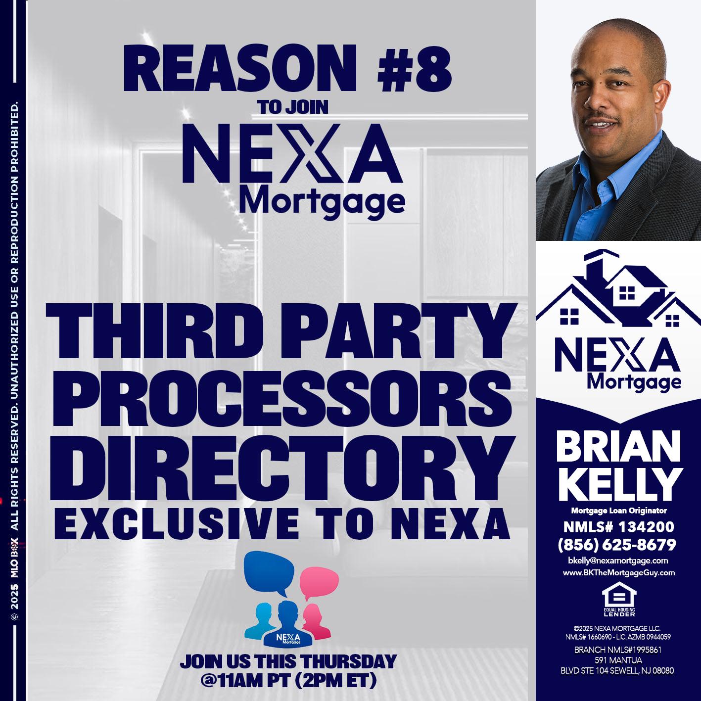 REASON 8 - Brian S. Kelly -Loan Officer