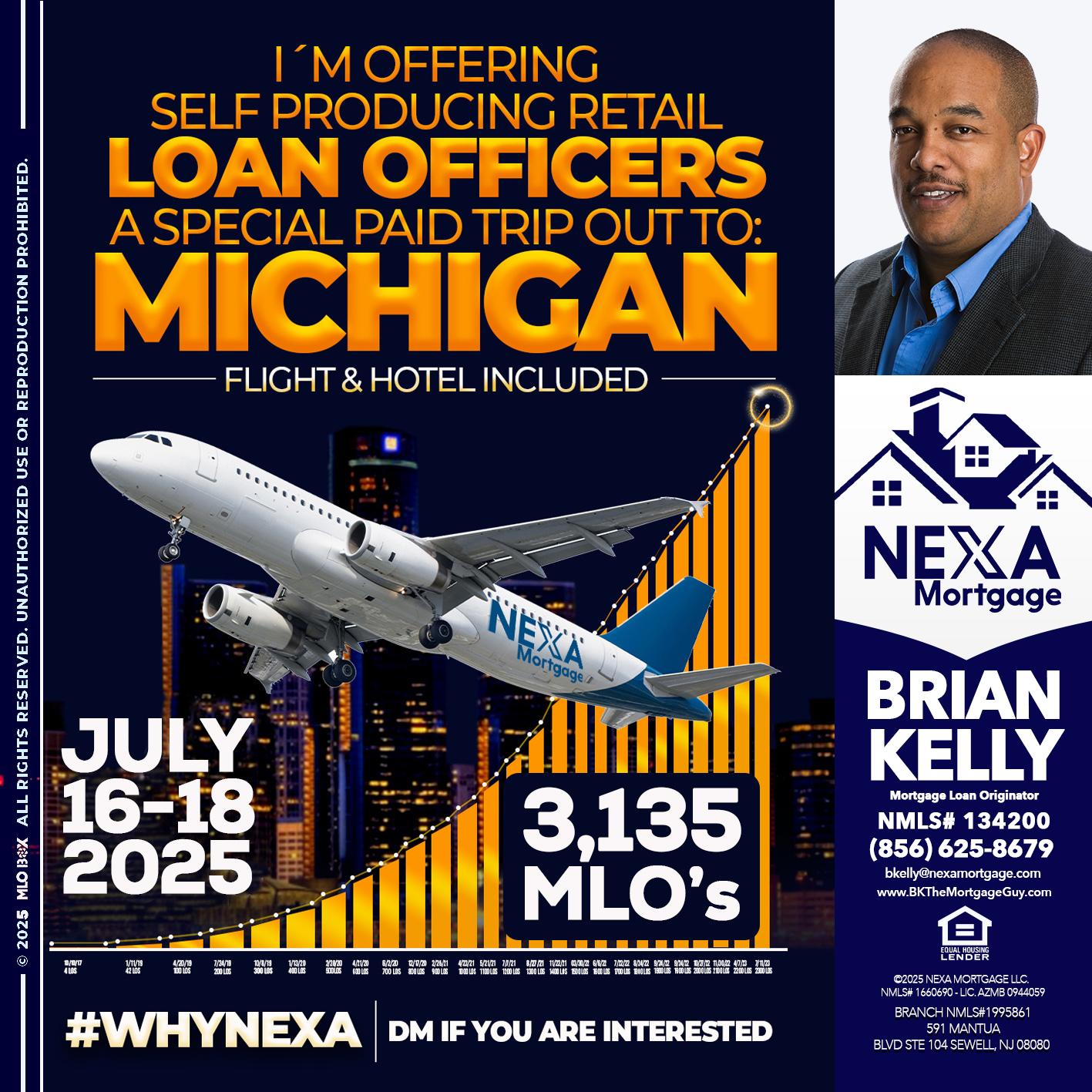 MICHIGAN TRIP - Brian S. Kelly -Loan Officer