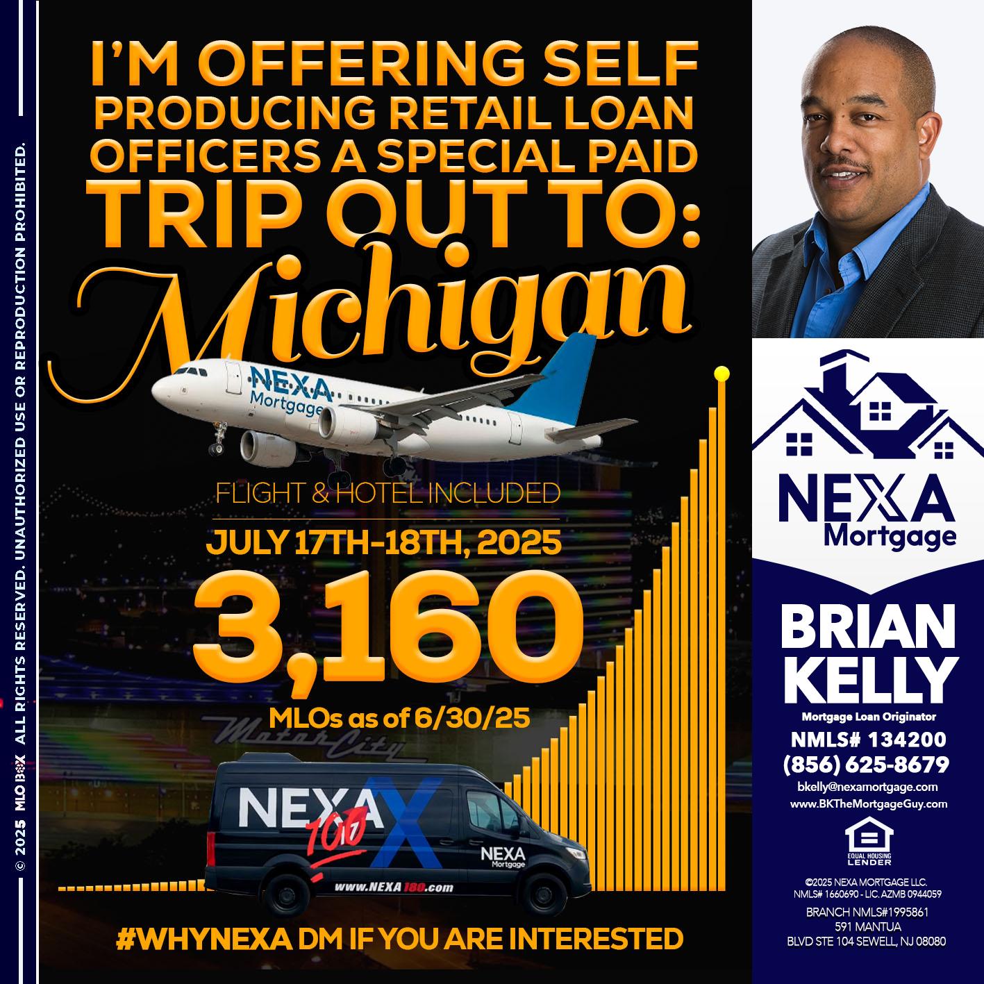 MICHIGAN TRIP - Brian S. Kelly -Loan Officer