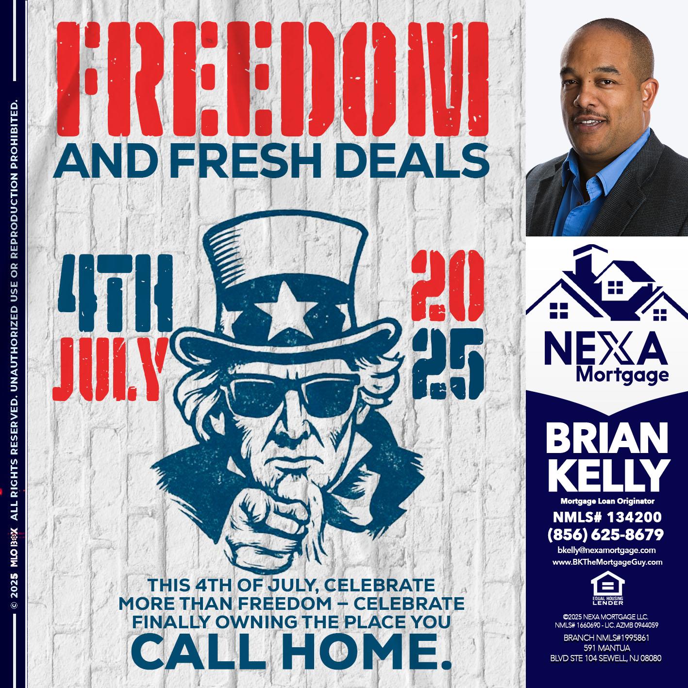 FREEDOM - Brian S. Kelly -Loan Officer