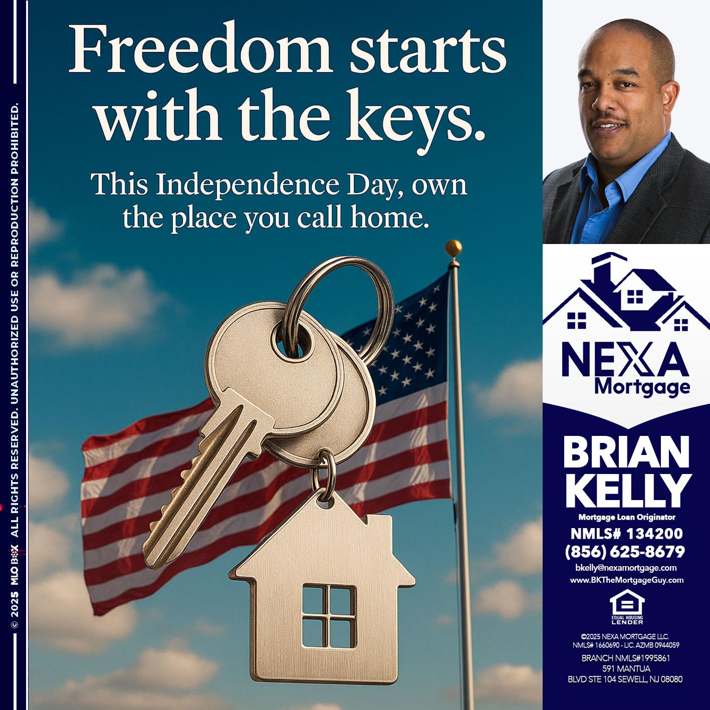 FREEDOM STARTS - Brian S. Kelly -Loan Officer
