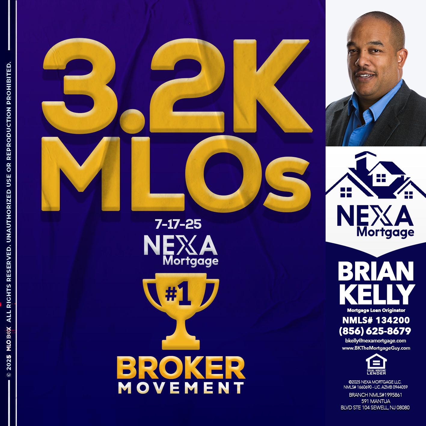 3.2K MLOs - Brian S. Kelly -Loan Officer