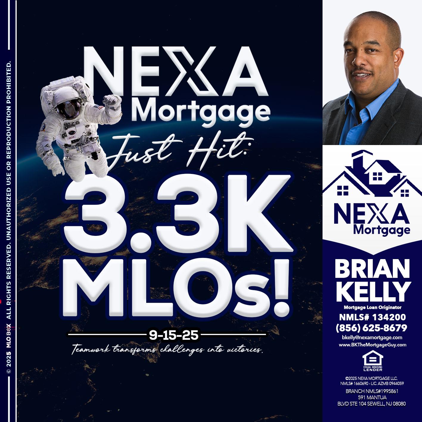 3.3K - Brian S. Kelly -Loan Officer