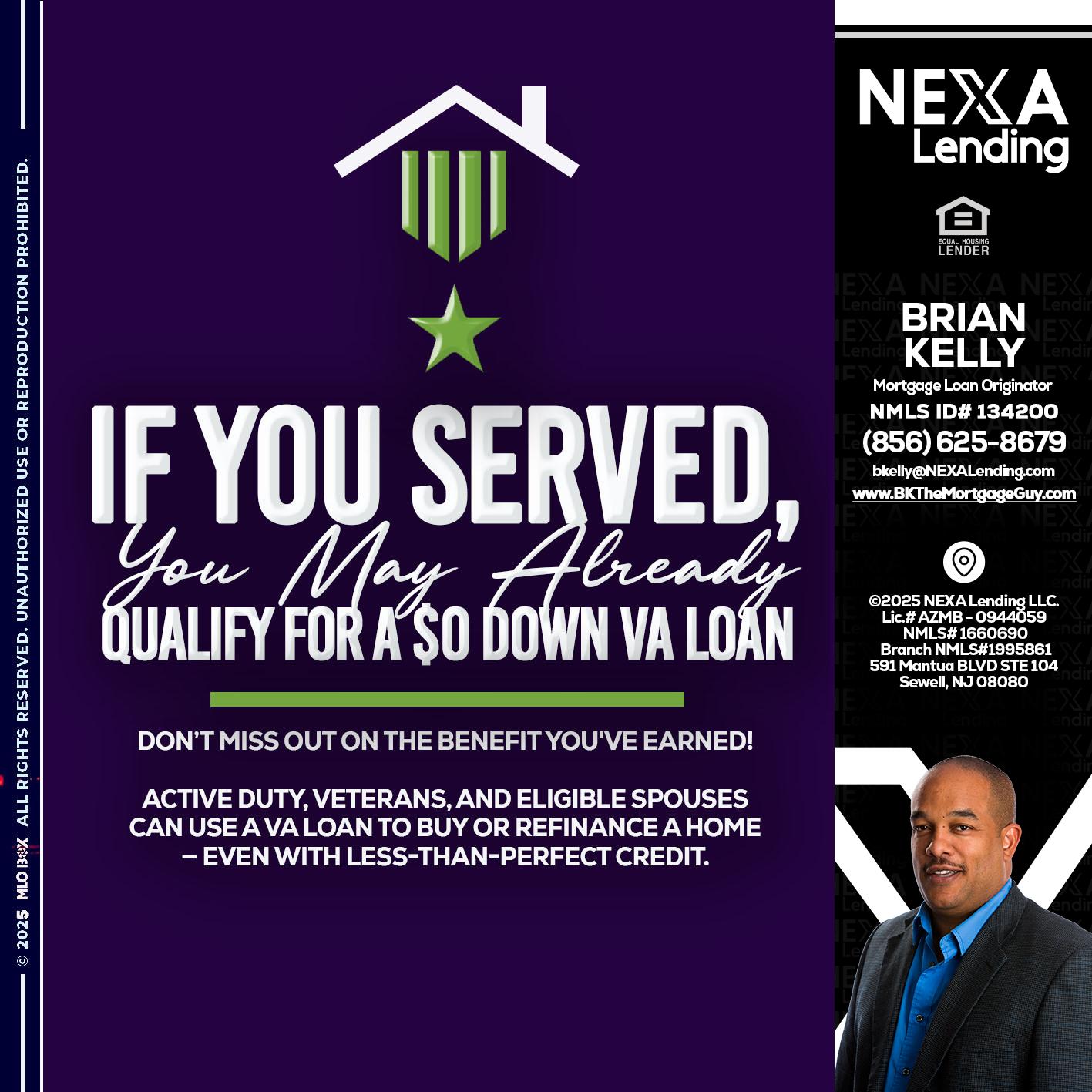 IF YOU SERVED - Brian S. Kelly -Loan Officer