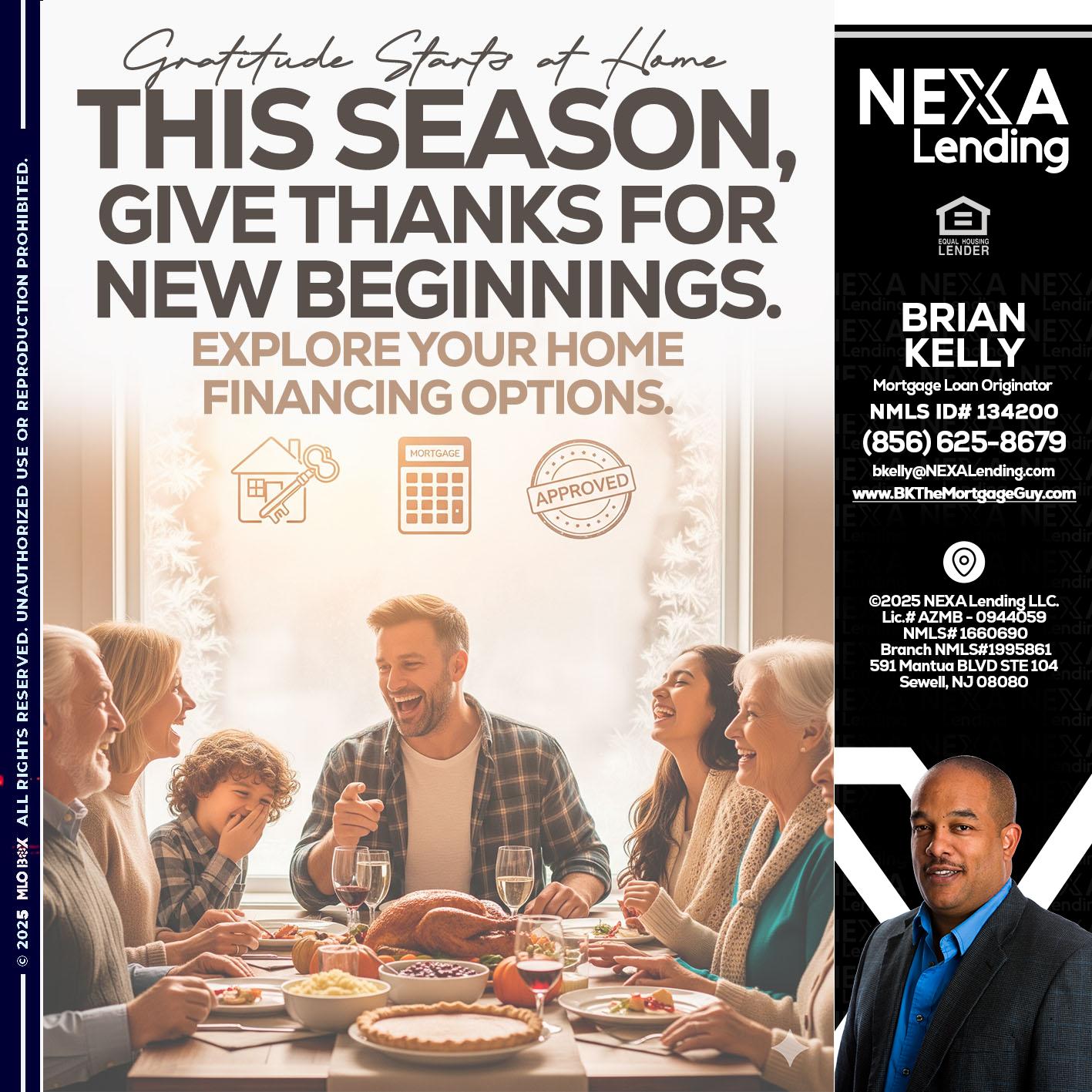 THIS SEASON - Brian S. Kelly -Loan Officer