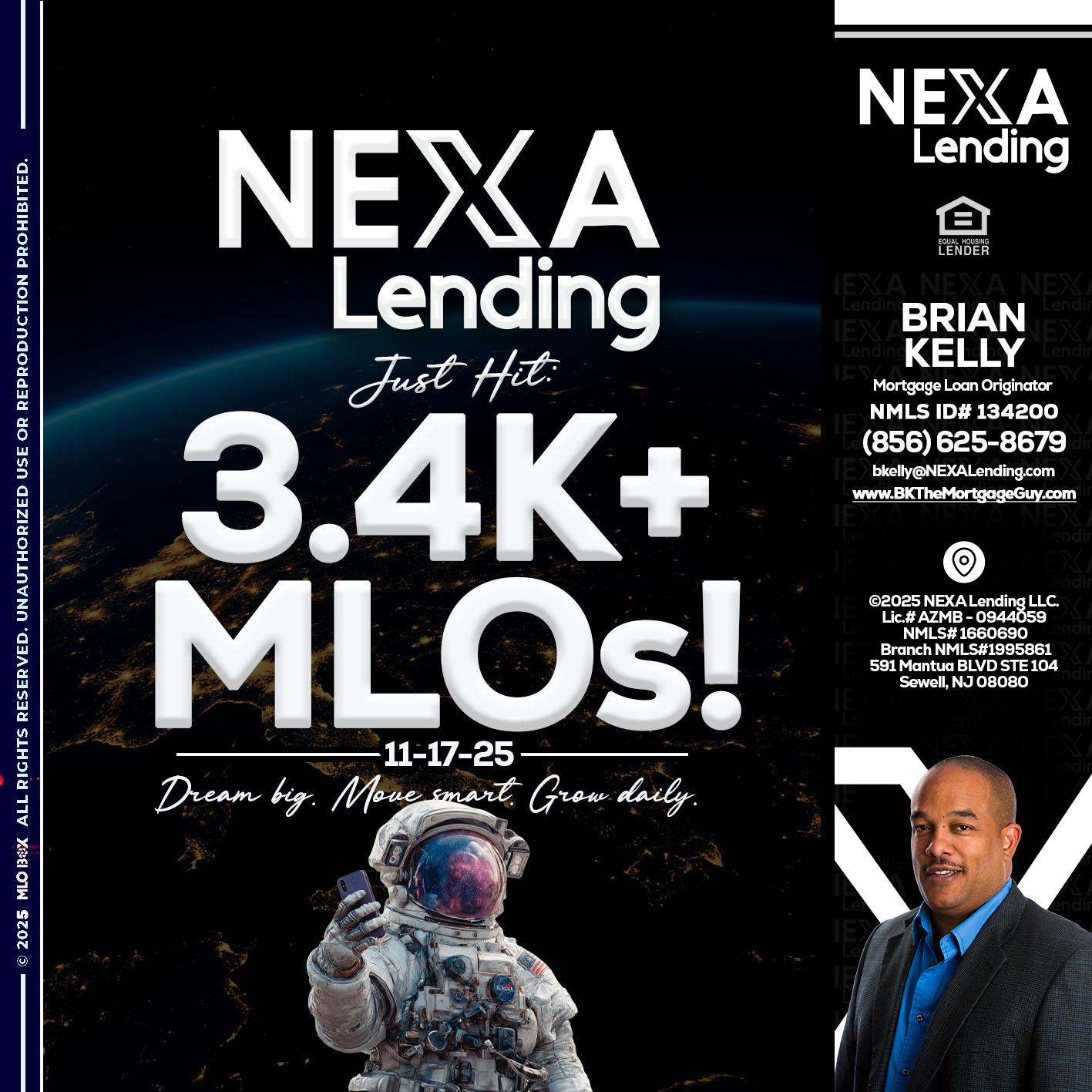 3.4K MLOs - Brian S. Kelly -Loan Officer