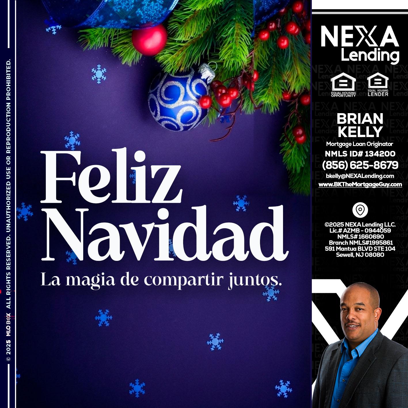 FELIZ NAVIDAD - Brian S. Kelly -Loan Officer