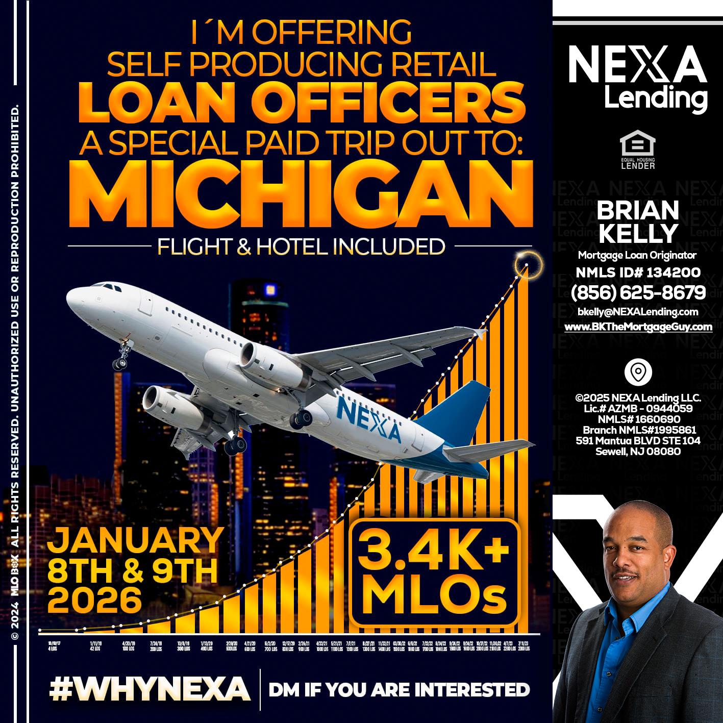 MICHIGAN TRIP - Brian S. Kelly -Loan Officer