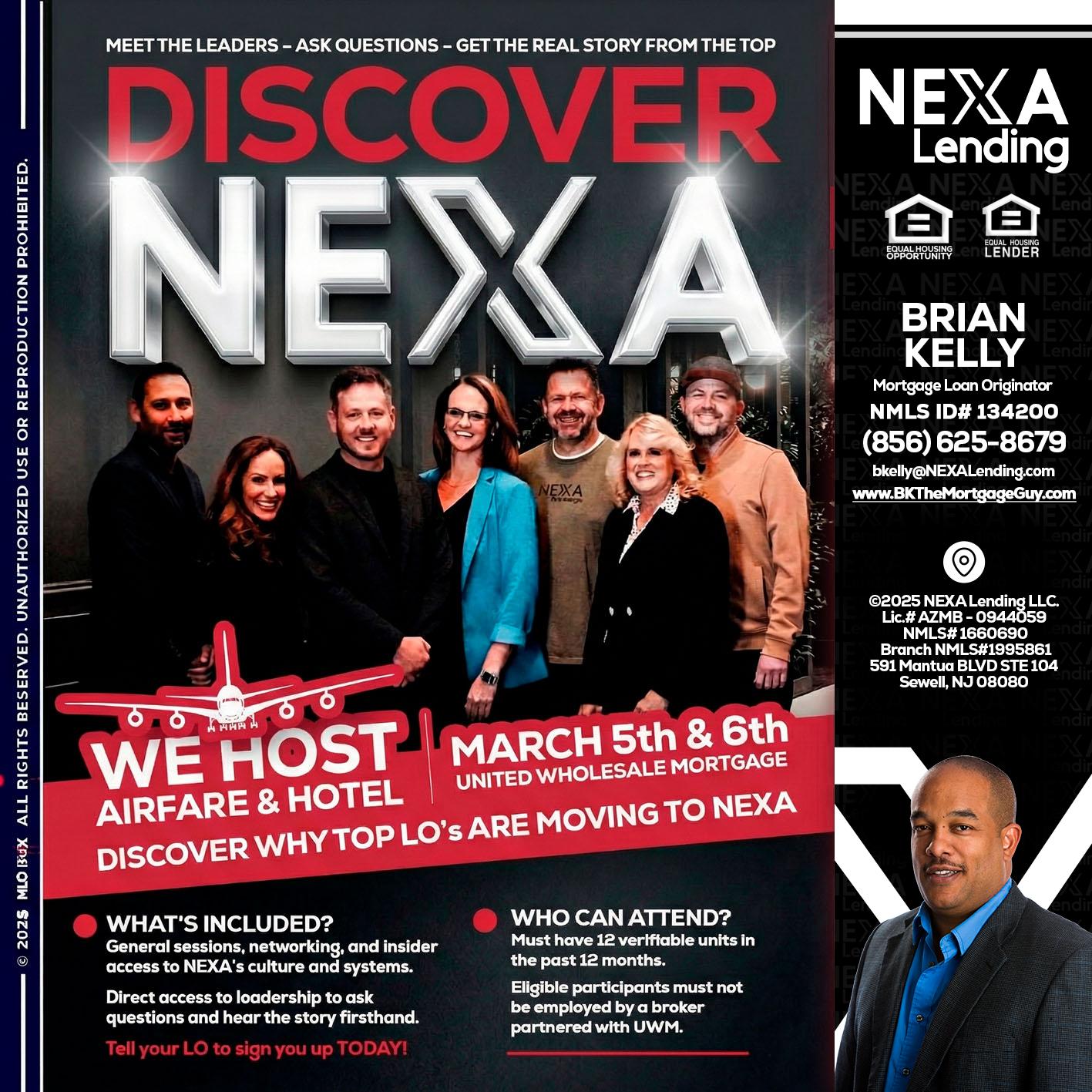 DISCOVER NEXA - Brian S. Kelly -Loan Officer