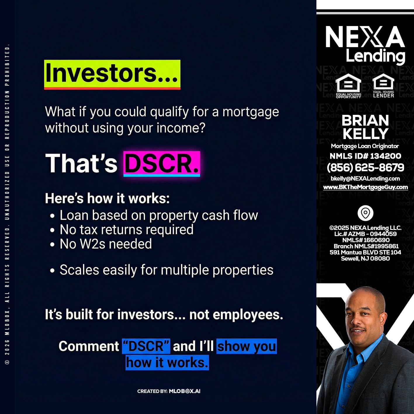 INVESTORS - Brian S. Kelly -Loan Officer