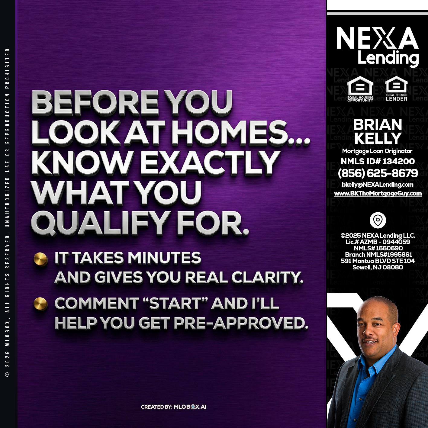 BEFORE YOU - Brian S. Kelly -Loan Officer