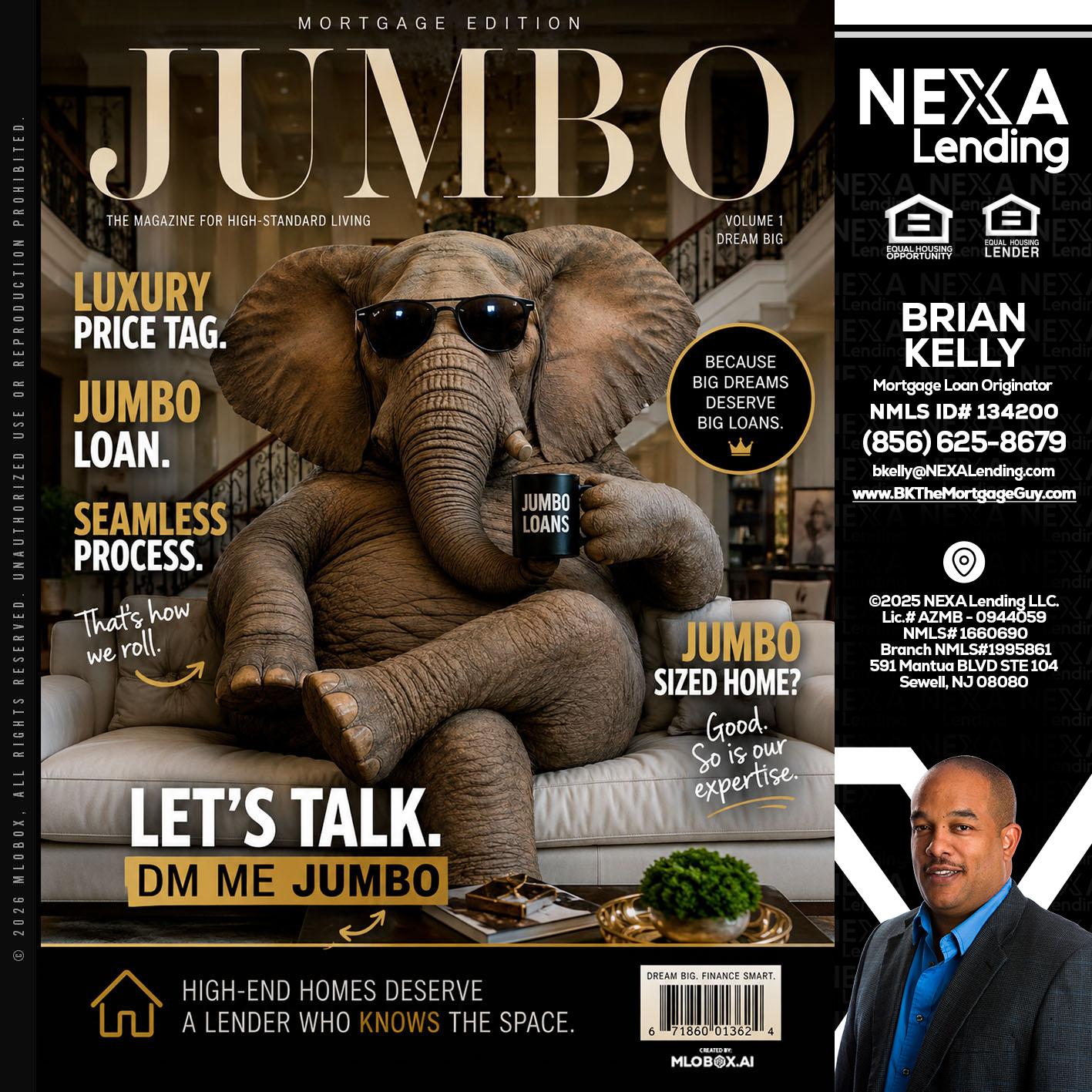 JUMBO LOANS - Brian S. Kelly -Loan Officer