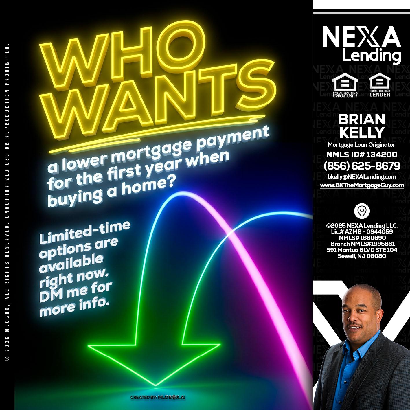 WHO WANTS - Brian S. Kelly -Loan Officer