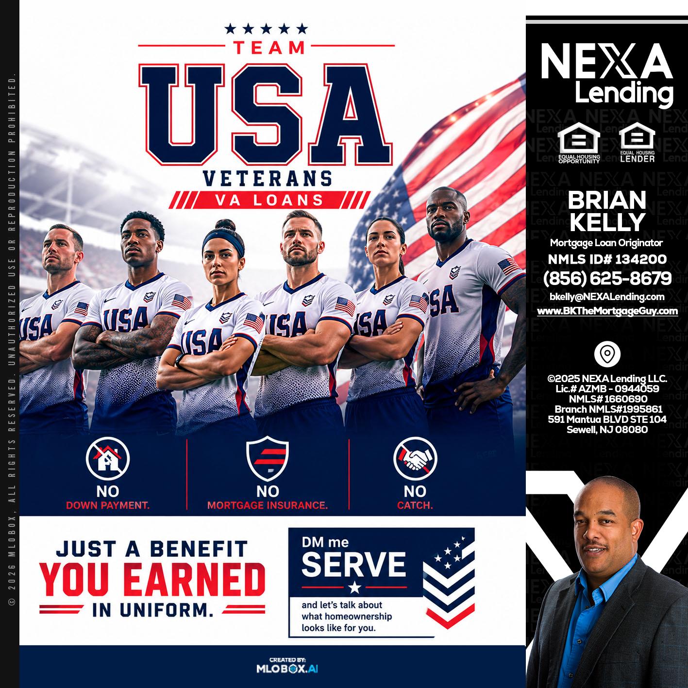 USA TEAM - Brian S. Kelly -Loan Officer