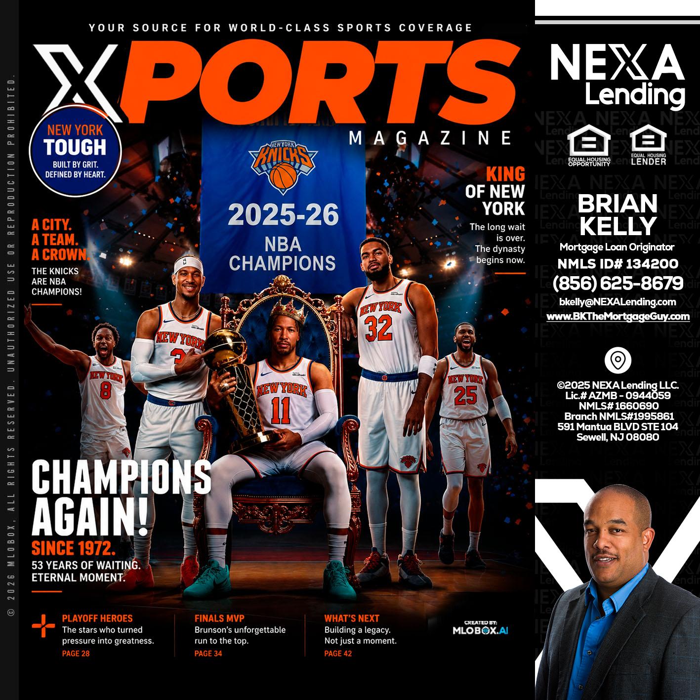 XPORTS MAGAZINE - Brian S. Kelly -Loan Officer