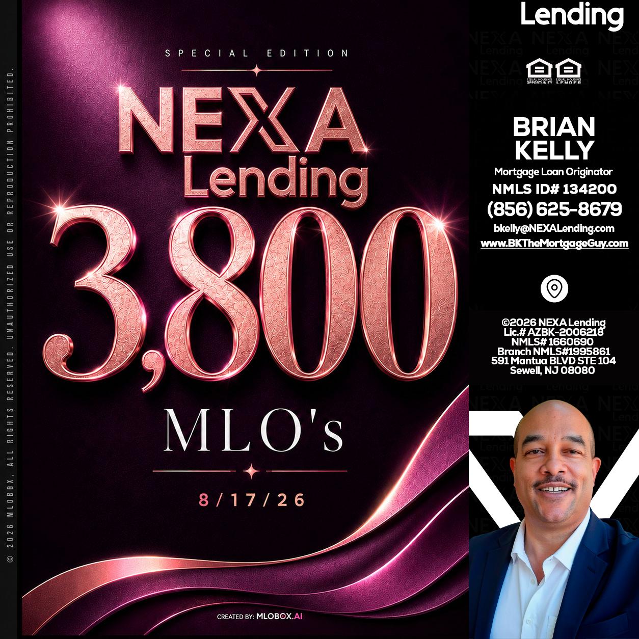 3800 MLOs - Brian S. Kelly -Loan Officer