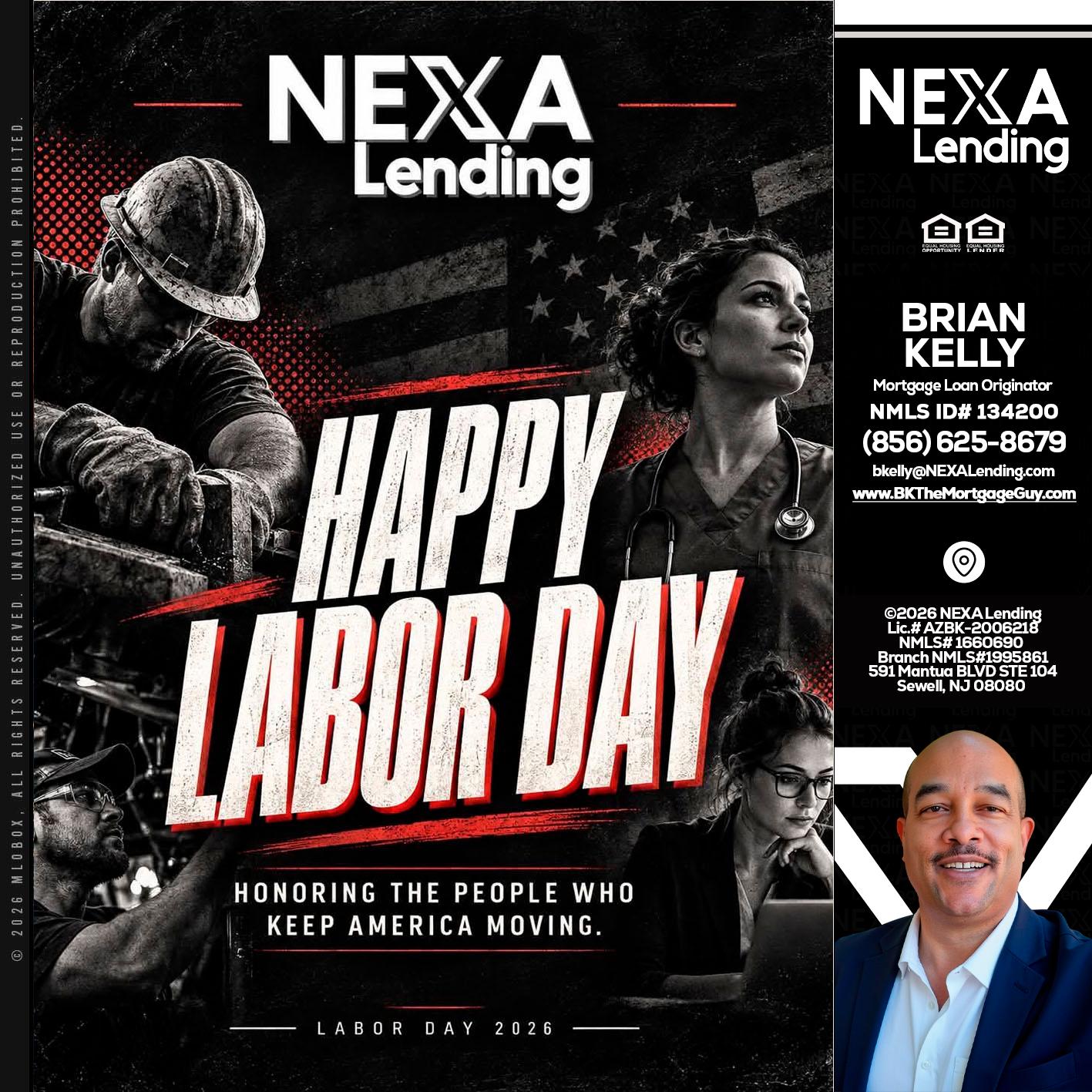LABOR DAY - Brian S. Kelly -Loan Officer