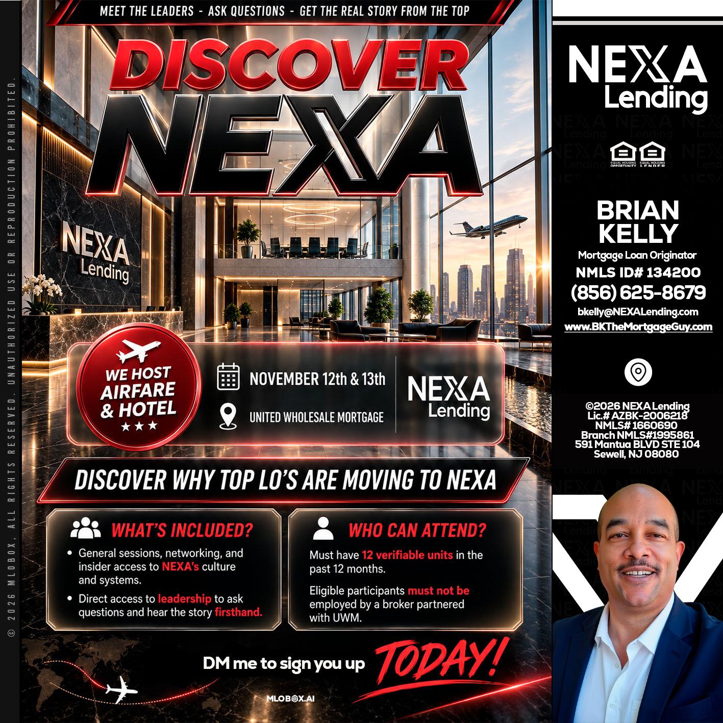 DISCOVER NEXA - Brian S. Kelly -Loan Officer