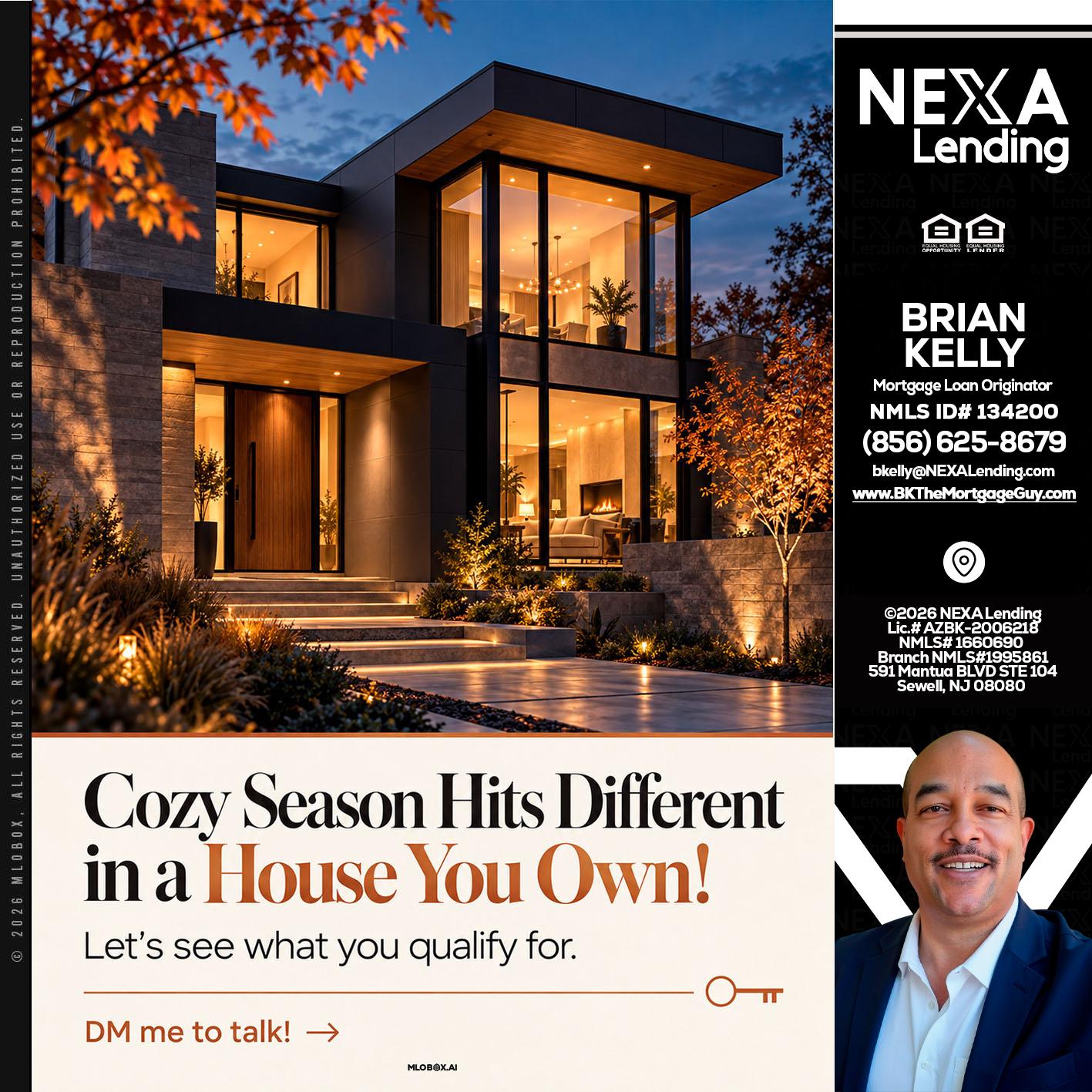 COZY SEASON - Brian S. Kelly -Loan Officer