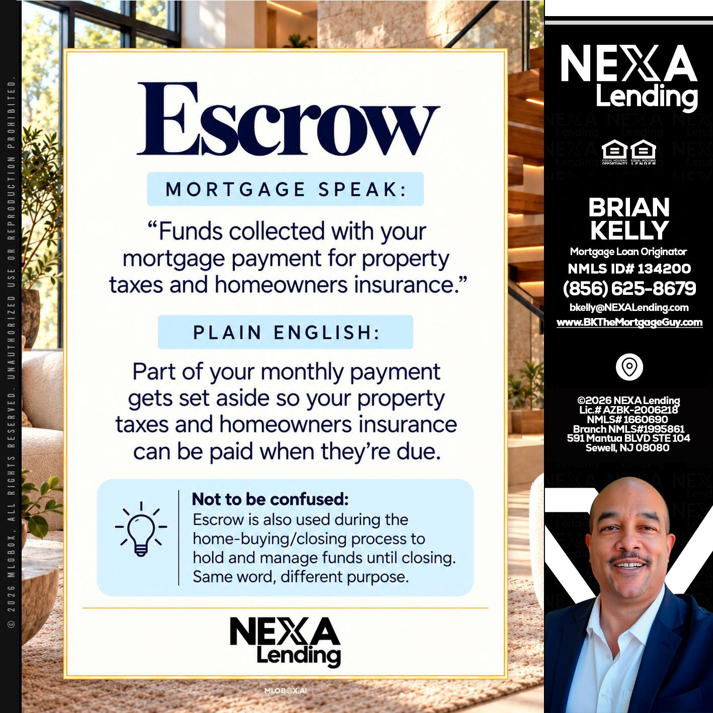 ESCROW - Brian S. Kelly -Loan Officer